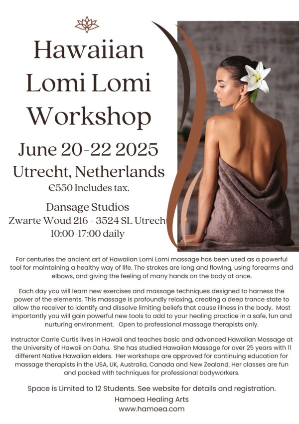 Hawaiian Lomi Lomi Massage Workshop Utrecht, Netherlands